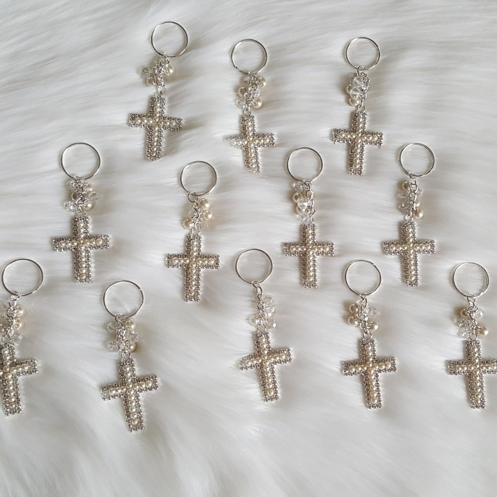 12 Cross Key Chain Keepsakes